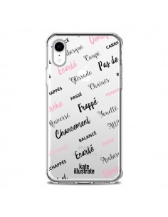 Coque iPhone XR Ballerina Ballerine Mots Transparente...