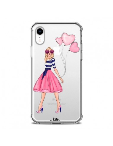 Coque iPhone XR Legally Blonde Love Transparente souple - kateillustrate