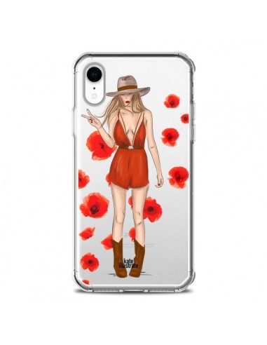 Coque iPhone XR Young Wild and Free Coachella Transparente souple - kateillustrate