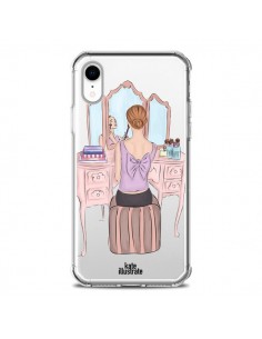 Coque iPhone XR Vanity Coiffeuse Make Up Transparente...