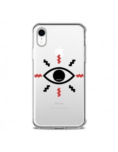 Coque iPhone XR Eye I See You Oeil Transparente souple -...