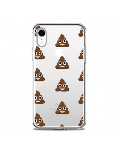 Coque iPhone XR Shit Poop Emoticone Emoji Transparente souple - Laetitia