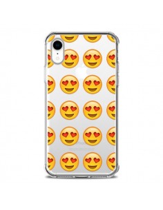 Coque iPhone XR Love Amoureux Smiley Emoticone Emoji...