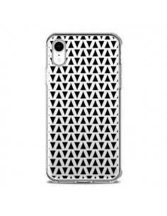 Coque iPhone XR Triangles Romi Azteque Noir Transparente...