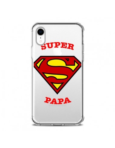 Coque iPhone XR Super Papa Transparente souple - Laetitia
