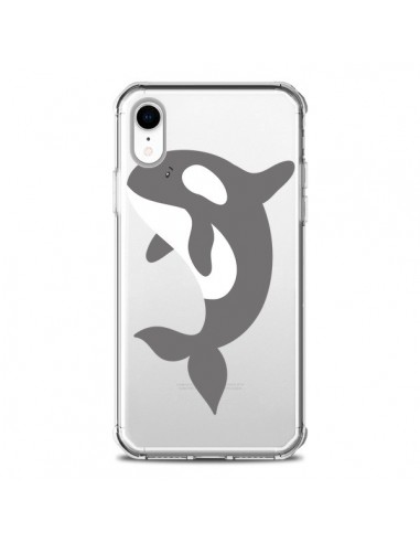 Coque iPhone XR Orque Orca Ocean Transparente souple - Petit Griffin