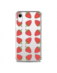 Coque iPhone XR Fraise Fruit Strawberry Transparente...