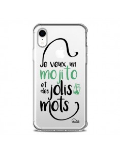 Coque iPhone XR Je veux un mojito et des jolis mots...