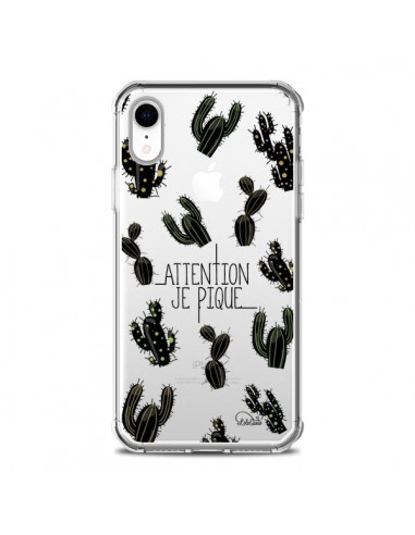 Coque iPhone XR Cactus Je Pique Transparente souple - Lolo Santo