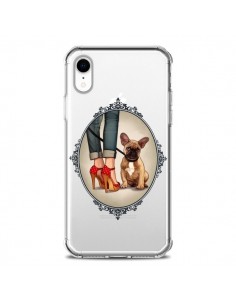 Coque iPhone XR Lady Jambes Chien Bulldog Dog...