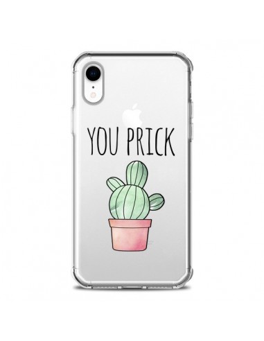 Coque iPhone XR You Prick Cactus Transparente souple - Maryline Cazenave