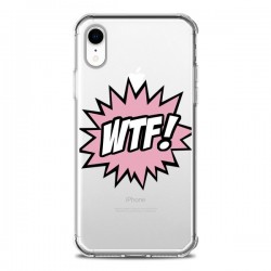 Coque iPhone XR WTF What The Fuck Transparente souple -...