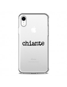 Coque iPhone XR Chiante Noir Transparente souple -...