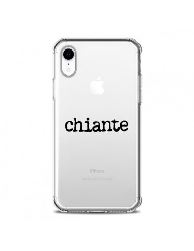 Coque iPhone XR Chiante Noir Transparente souple - Maryline Cazenave