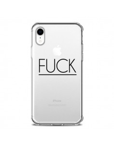 Coque iPhone XR Fuck Transparente souple - Maryline Cazenave