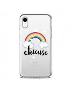Coque iPhone XR Chieuse Arc En Ciel Transparente souple -...