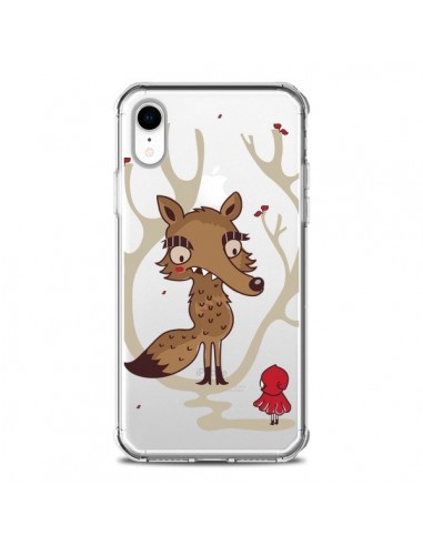 Coque iPhone XR Le Petit Chaperon Rouge Loup Hello Big Wolf Transparente souple - Maria Jose Da Luz