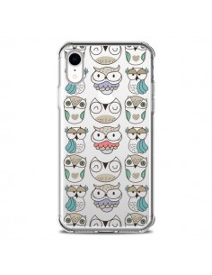 Coque iPhone XR Chouettes Owl Hibou Transparente souple -...