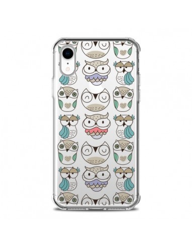 Coque iPhone XR Chouettes Owl Hibou Transparente souple - Maria Jose Da Luz