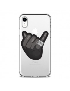 Coque iPhone XR OVO Ring bague Transparente souple -...