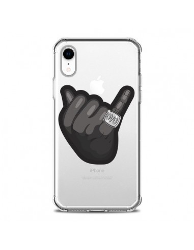 Coque iPhone XR OVO Ring bague Transparente souple - Mikadololo