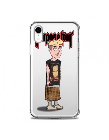 Coque iPhone XR Bieber Marilyn Manson Fan Transparente souple - Mikadololo