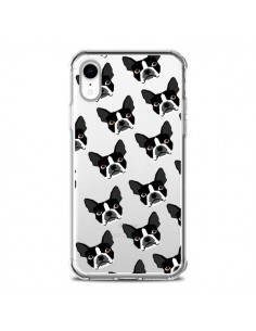 Coque iPhone XR Chiens Boston Terrier Transparente souple...