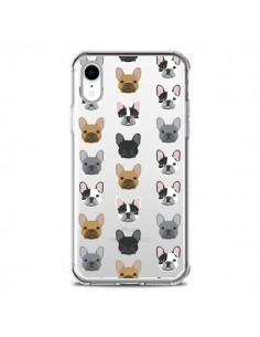 Coque iPhone XR Chiens Bulldog Français Transparente...