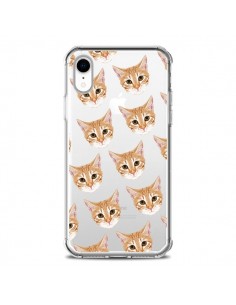Coque iPhone XR Chats Beige Transparente souple - Pet...