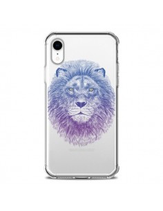 Coque iPhone XR Lion Animal Transparente souple - Rachel...
