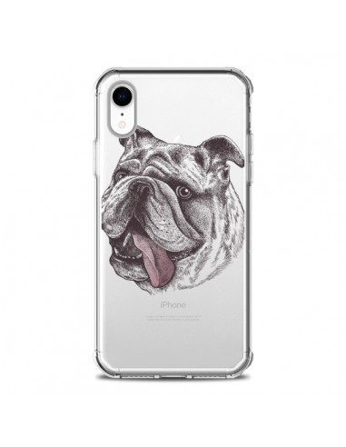 Coque iPhone XR Chien Bulldog Dog Transparente souple - Rachel Caldwell