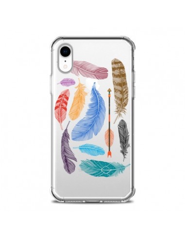 Coque iPhone XR Plume Feather Couleur Transparente souple - Rachel Caldwell