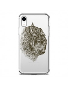Coque iPhone XR Buffalo Bison Transparente souple -...