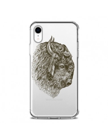 Coque iPhone XR Buffalo Bison Transparente souple - Rachel Caldwell