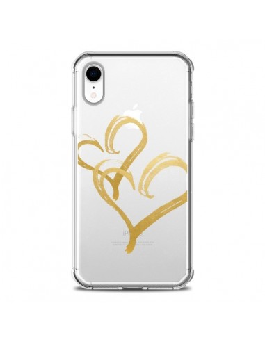Coque iPhone XR Deux Coeurs Love Amour Transparente souple - Sylvia Cook