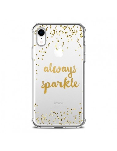 Coque iPhone XR Always Sparkle, Brille Toujours Transparente souple - Sylvia Cook