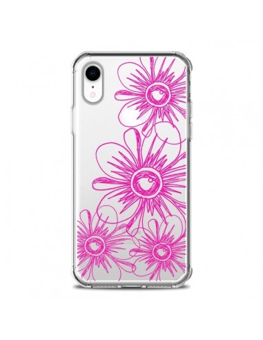 Coque iPhone XR Spring Flower Fleurs Roses Transparente souple - Sylvia Cook