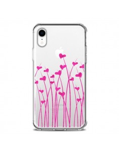 Coque iPhone XR Love in Pink Amour Rose Fleur...