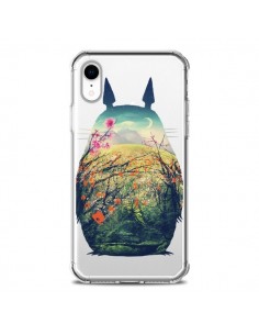 Coque iPhone XR Totoro Manga Comics Transparente souple -...