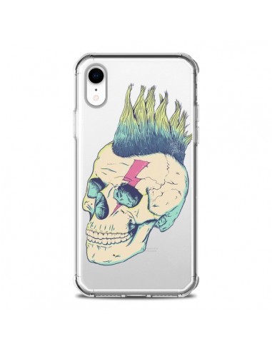 Coque iPhone XR Tête de Mort Crane Punk Transparente souple - Victor Vercesi