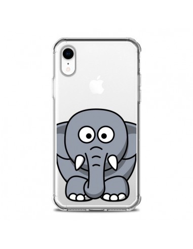 Coque iPhone XR Elephant Animal Transparente souple - Yohan B.