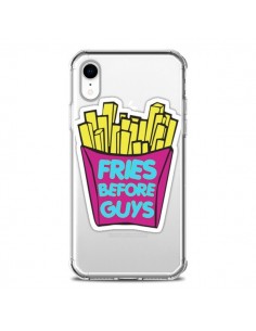 Coque iPhone XR Fries Before Guys Transparente souple -...