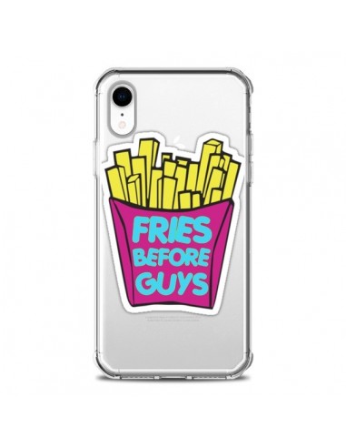 Coque iPhone XR Fries Before Guys Transparente souple - Yohan B.