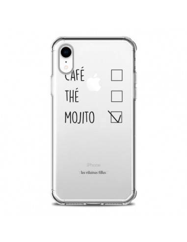 Coque iPhone XR Café, Thé et Mojito Transparente souple - Les Vilaines Filles