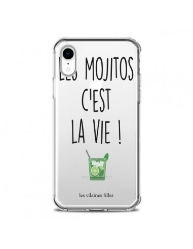 Coque iPhone XR Les Mojitos, c'est la vie Transparente souple - Les Vilaines Filles