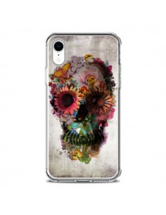 Coque iPhone XR Skull Flower Tête de Mort - Ali Gulec