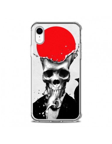 Coque iPhone XR Splash Skull Tête de Mort - Ali Gulec