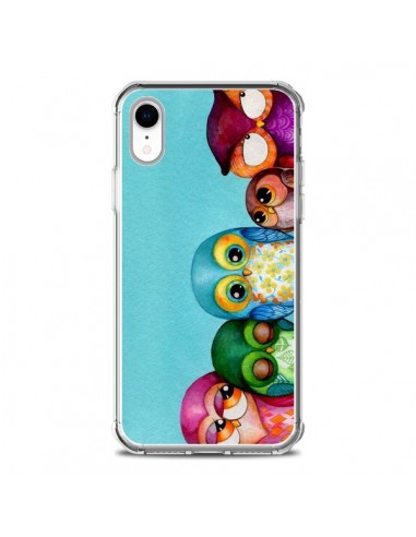 Coque iPhone XR Famille Chouettes - Annya Kai