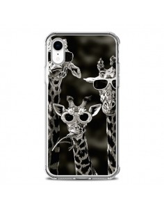 Coque iPhone XR Girafe Swag Lunettes Familiy Giraffe -...