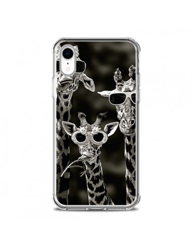 Coque iPhone XR Girafe Swag Lunettes Familiy Giraffe - Asano Yamazaki